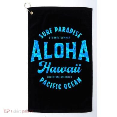Hawaii Aloha Hawaiian Retro Throwback Souvenir Golf Towel