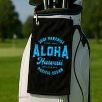 Hawaii Aloha Hawaiian Retro Throwback Souvenir Golf Towel thumb 2
