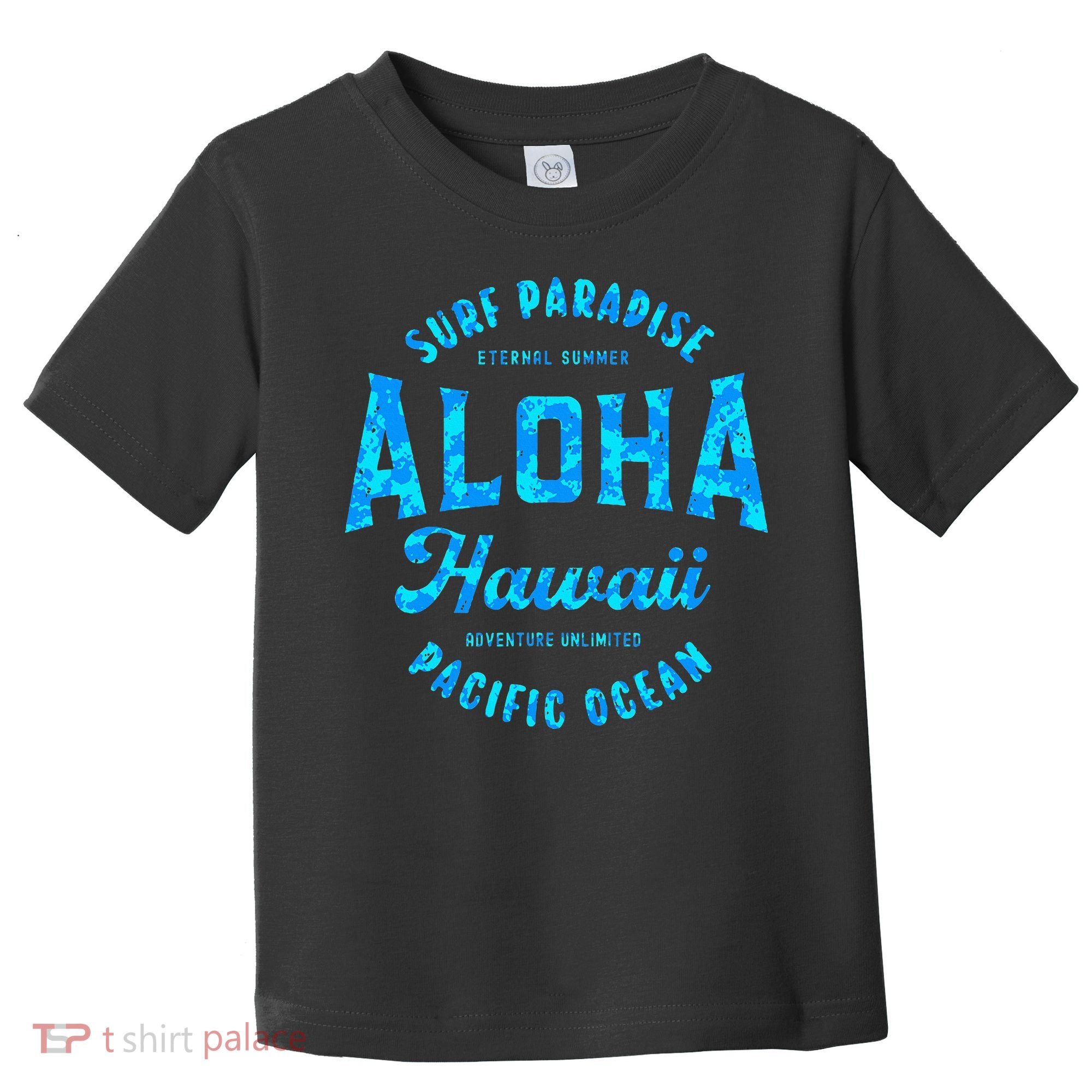 Hawaii Aloha Hawaiian Retro Throwback Souvenir Toddler T-Shirt