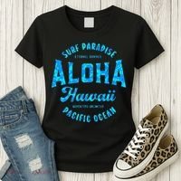 Hawaii Aloha Hawaiian Retro Throwback Souvenir Women's T-Shirt thumb 3