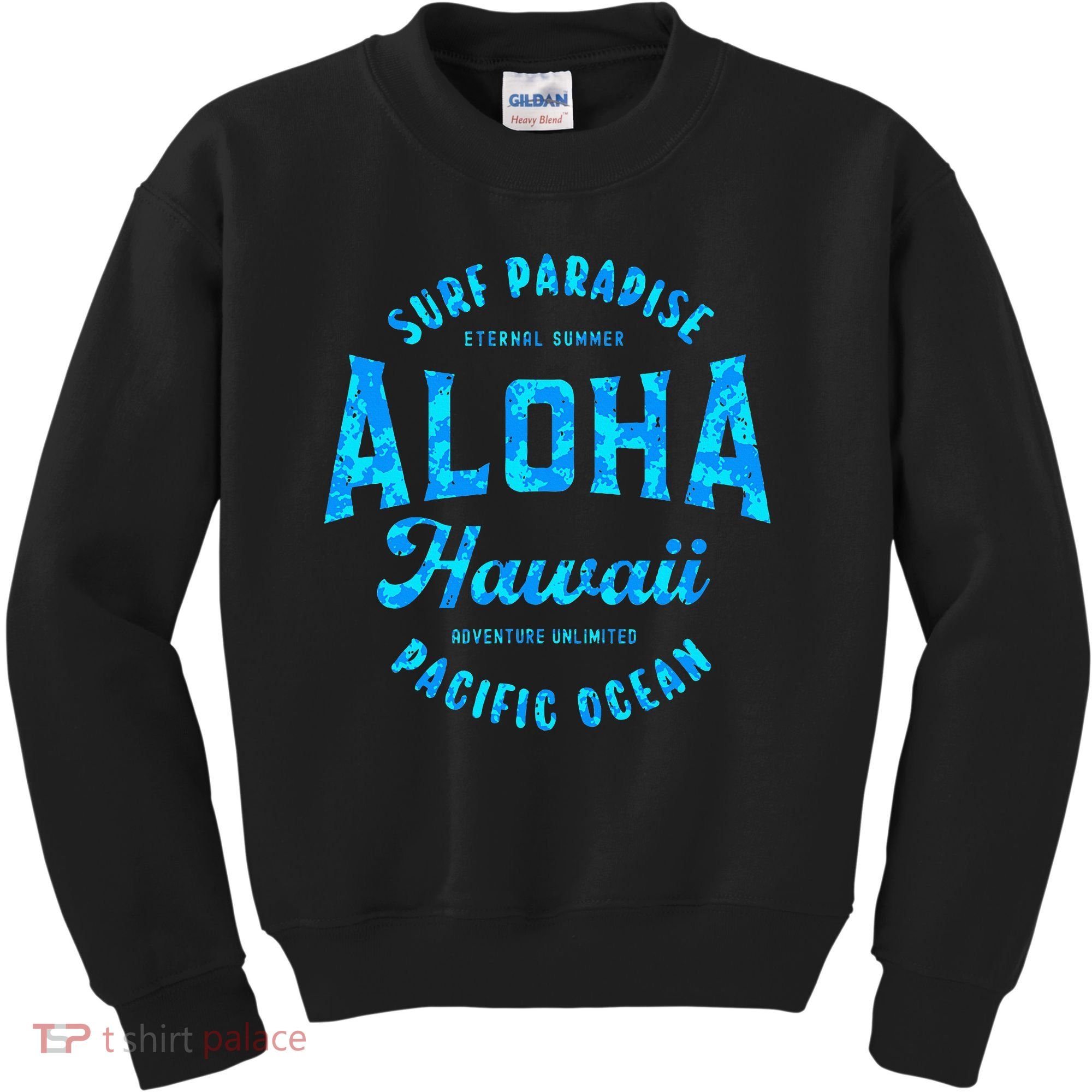 Hawaii Aloha Hawaiian Retro Throwback Souvenir Kids Sweatshirt