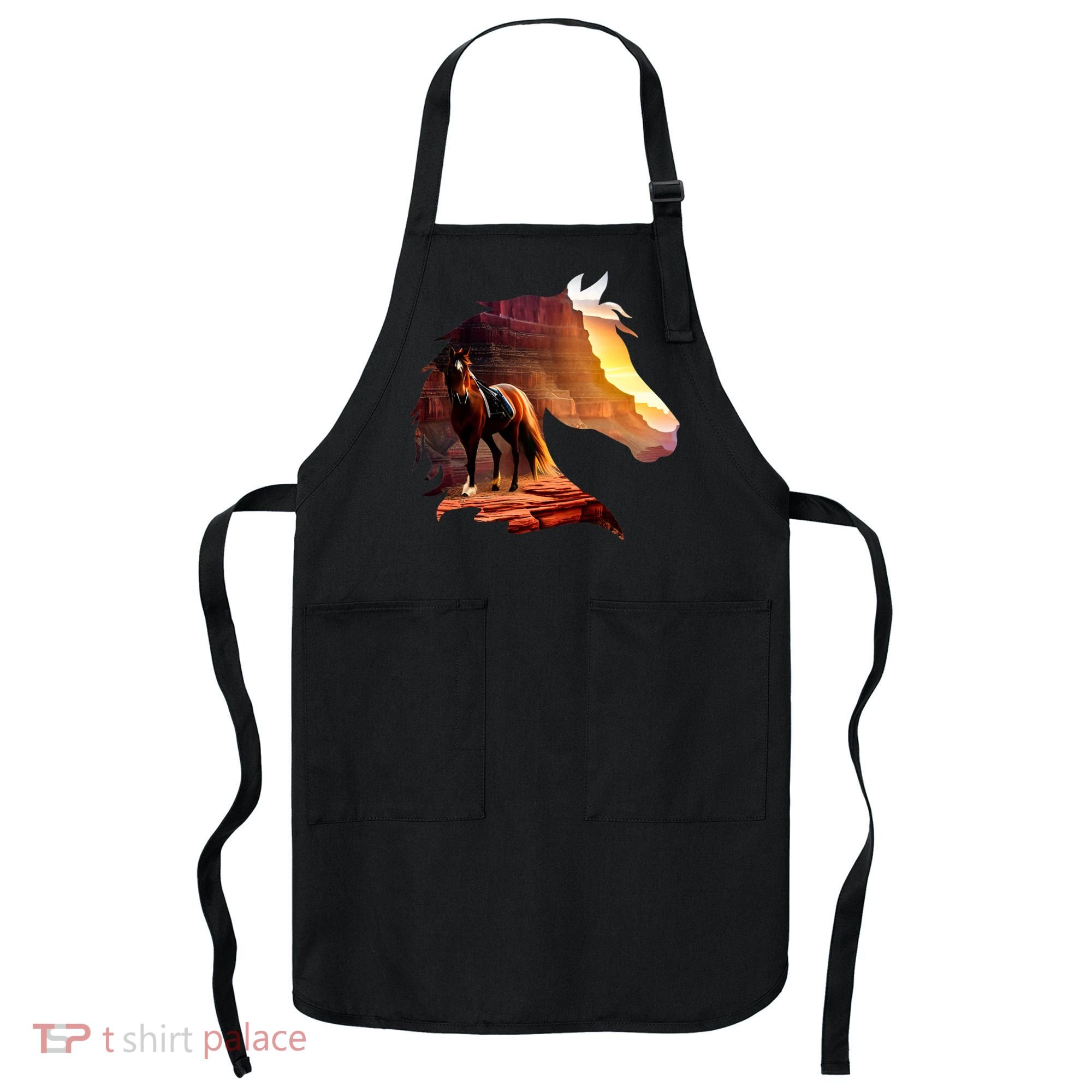 Horse Art Horse Lover Horse Riding Lover Apron