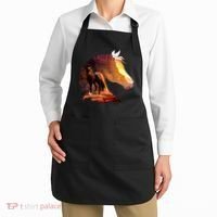 Horse Art Horse Lover Horse Riding Lover Apron thumb 2
