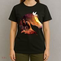 Horse Art Horse Lover Horse Riding Lover T-Shirt thumb 4