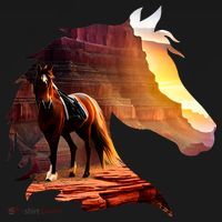 Horse Art Horse Lover Horse Riding Lover Mousepad thumb 1