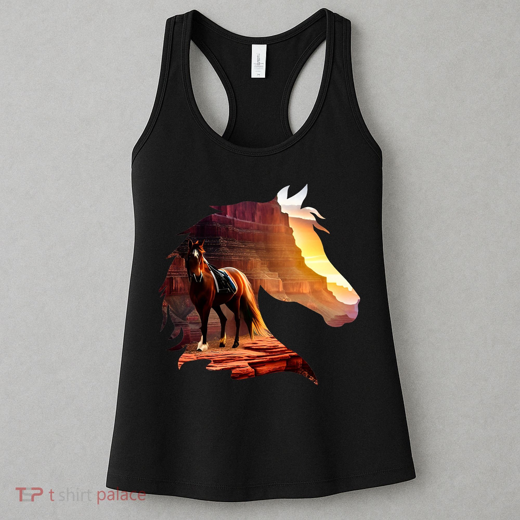 Horse Art Horse Lover Horse Riding Lover Women's Tank Top