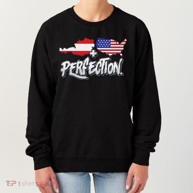Half American Half Austrian Perfection Usa Austria Pride Women's Sweatshirt
