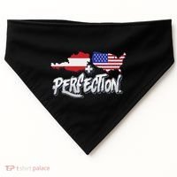 Half American Half Austrian Perfection Usa Austria Pride USA-Made Doggie Bandana thumb 0
