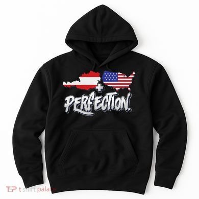 Half American Half Austrian Perfection Usa Austria Pride Hoodie