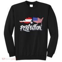 Half American Half Austrian Perfection Usa Austria Pride Sweatshirt thumb 0