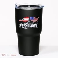 Half American Half Austrian Perfection Usa Austria Pride Tumbler thumb 0