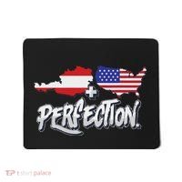 Half American Half Austrian Perfection Usa Austria Pride Mousepad thumb 0