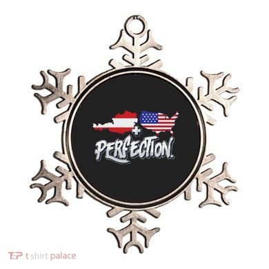 Half American Half Austrian Perfection Usa Austria Pride Ornament