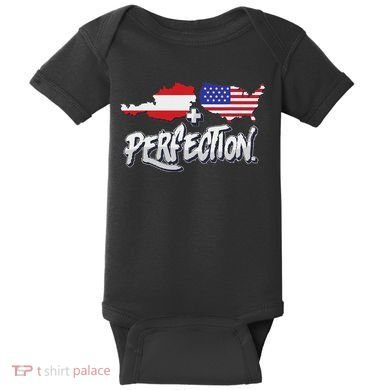 Half American Half Austrian Perfection Usa Austria Pride Baby Bodysuit