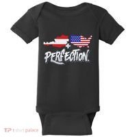 Half American Half Austrian Perfection Usa Austria Pride Baby Bodysuit thumb 0