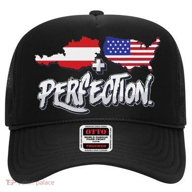 Half American Half Austrian Perfection Usa Austria Pride Hat