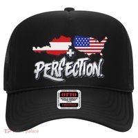 Half American Half Austrian Perfection Usa Austria Pride Hat thumb 0
