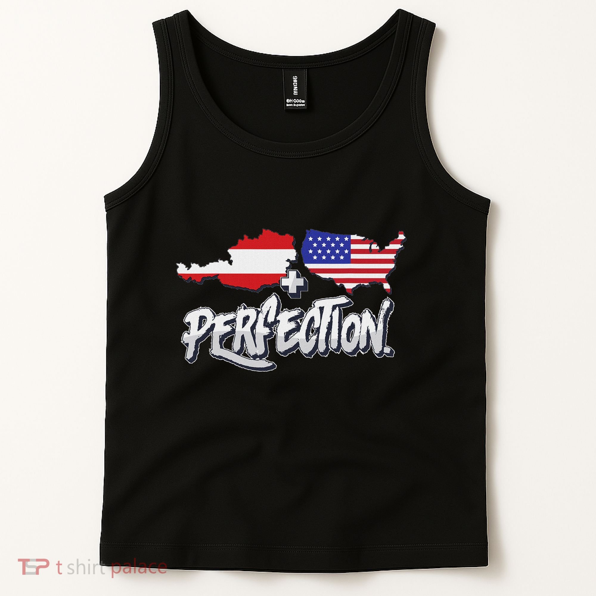 Half American Half Austrian Perfection Usa Austria Pride Tank Top