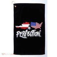 Half American Half Austrian Perfection Usa Austria Pride Golf Towel thumb 0
