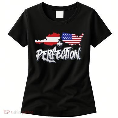 Half American Half Austrian Perfection Usa Austria Pride Women's T-Shirt