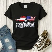 Half American Half Austrian Perfection Usa Austria Pride Women's T-Shirt thumb 3