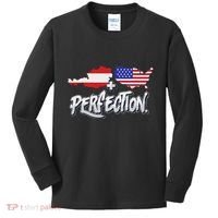 Half American Half Austrian Perfection Usa Austria Pride Kids Long Sleeve Shirt thumb 0