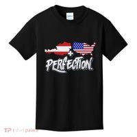 Half American Half Austrian Perfection Usa Austria Pride Kids T-Shirt thumb 0