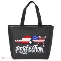 Half American Half Austrian Perfection Usa Austria Pride Tote Bag thumb 0