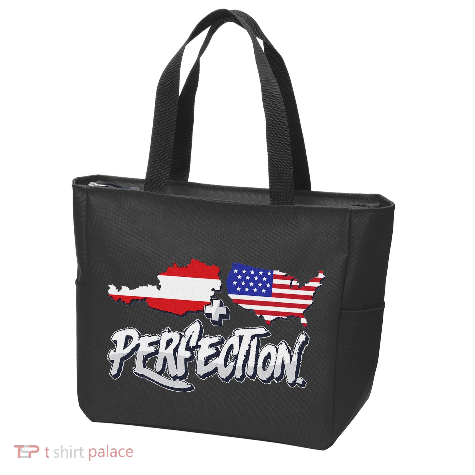 Half American Half Austrian Perfection Usa Austria Pride Tote Bag