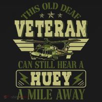 Hear a Huey a Mile Away Vietnam Veteran Uh1 Huey Helicopter Women's Hoodie thumb 2