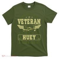 Hear a Huey a Mile Away Vietnam Veteran Uh1 Huey Helicopter T-Shirt thumb 0