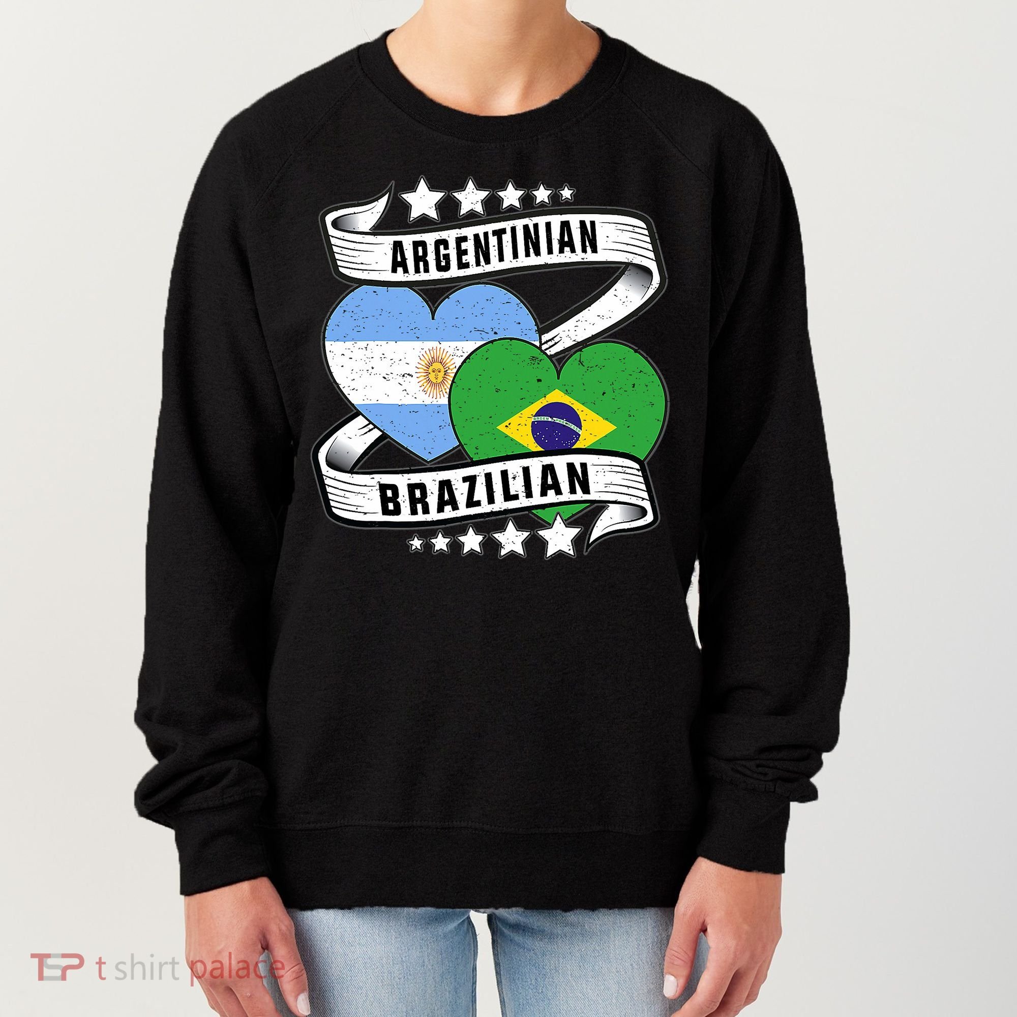 Half Argentinian Half Brazilian Argentina And Brazil Women's Sweatshirt