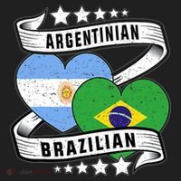 Half Argentinian Half Brazilian Argentina And Brazil Women's Sweatshirt thumb 2