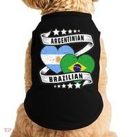 Half Argentinian Half Brazilian Argentina And Brazil Doggie Tank thumb 0