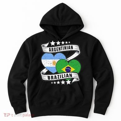 Half Argentinian Half Brazilian Argentina And Brazil Hoodie