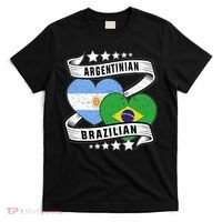 Half Argentinian Half Brazilian Argentina And Brazil T-Shirt thumb 0