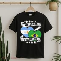 Half Argentinian Half Brazilian Argentina And Brazil T-Shirt thumb 2