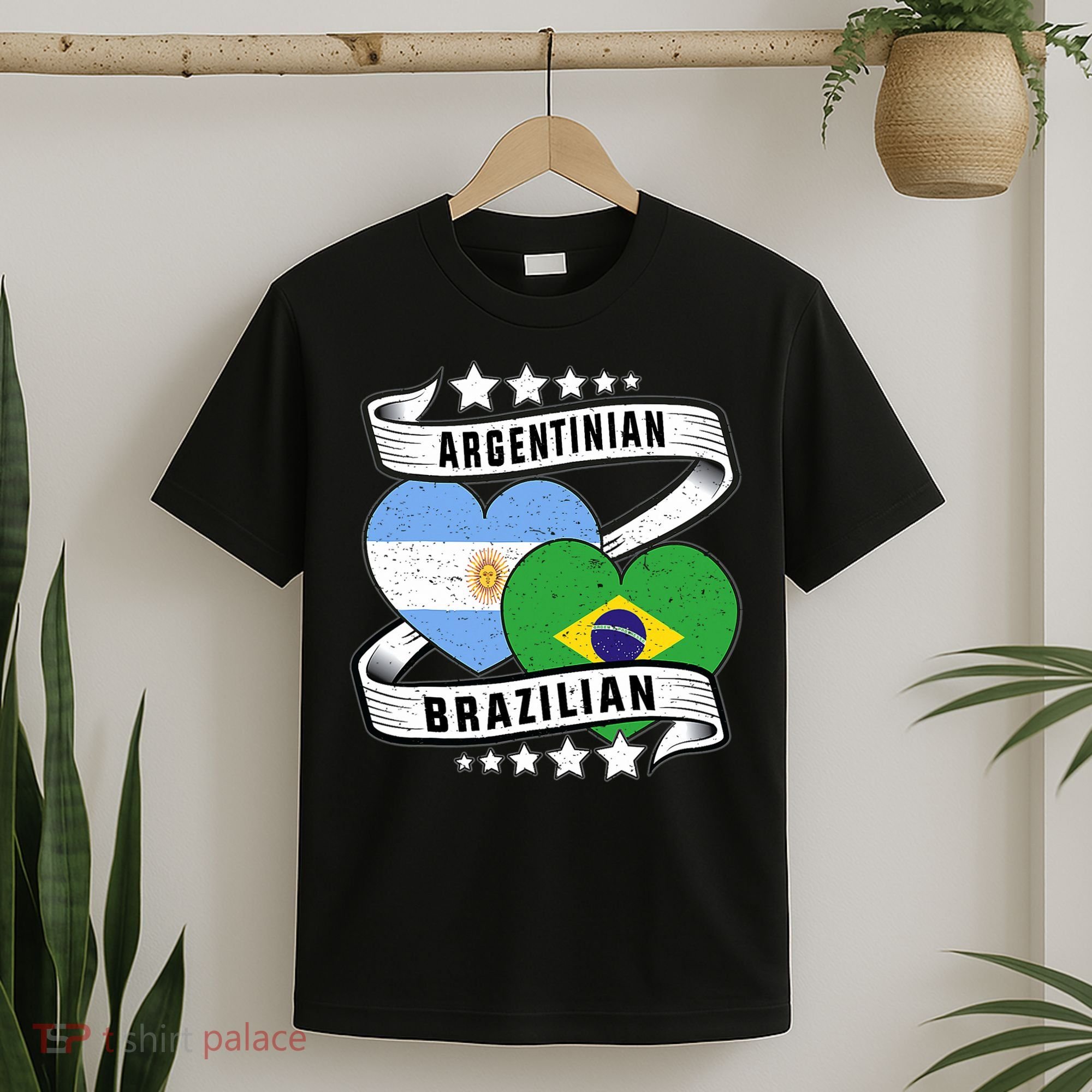 Half Argentinian Half Brazilian Argentina And Brazil T-Shirt
