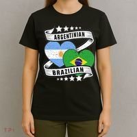 Half Argentinian Half Brazilian Argentina And Brazil T-Shirt thumb 4