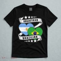 Half Argentinian Half Brazilian Argentina And Brazil T-Shirt thumb 5