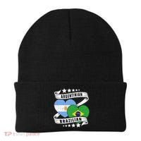 Half Argentinian Half Brazilian Argentina And Brazil Beanie thumb 0