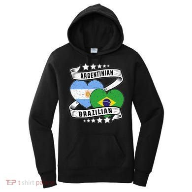 Half Argentinian Half Brazilian Argentina And Brazil Women's Hoodie