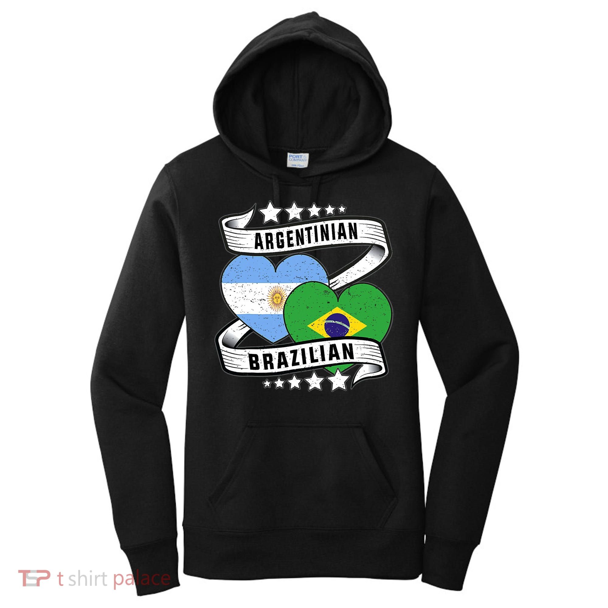 Half Argentinian Half Brazilian Argentina And Brazil Women's Hoodie