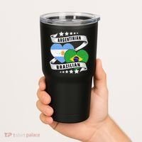 Half Argentinian Half Brazilian Argentina And Brazil Tumbler thumb 2