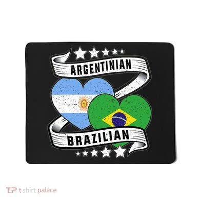 Half Argentinian Half Brazilian Argentina And Brazil Mousepad