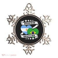 Half Argentinian Half Brazilian Argentina And Brazil Ornament thumb 0