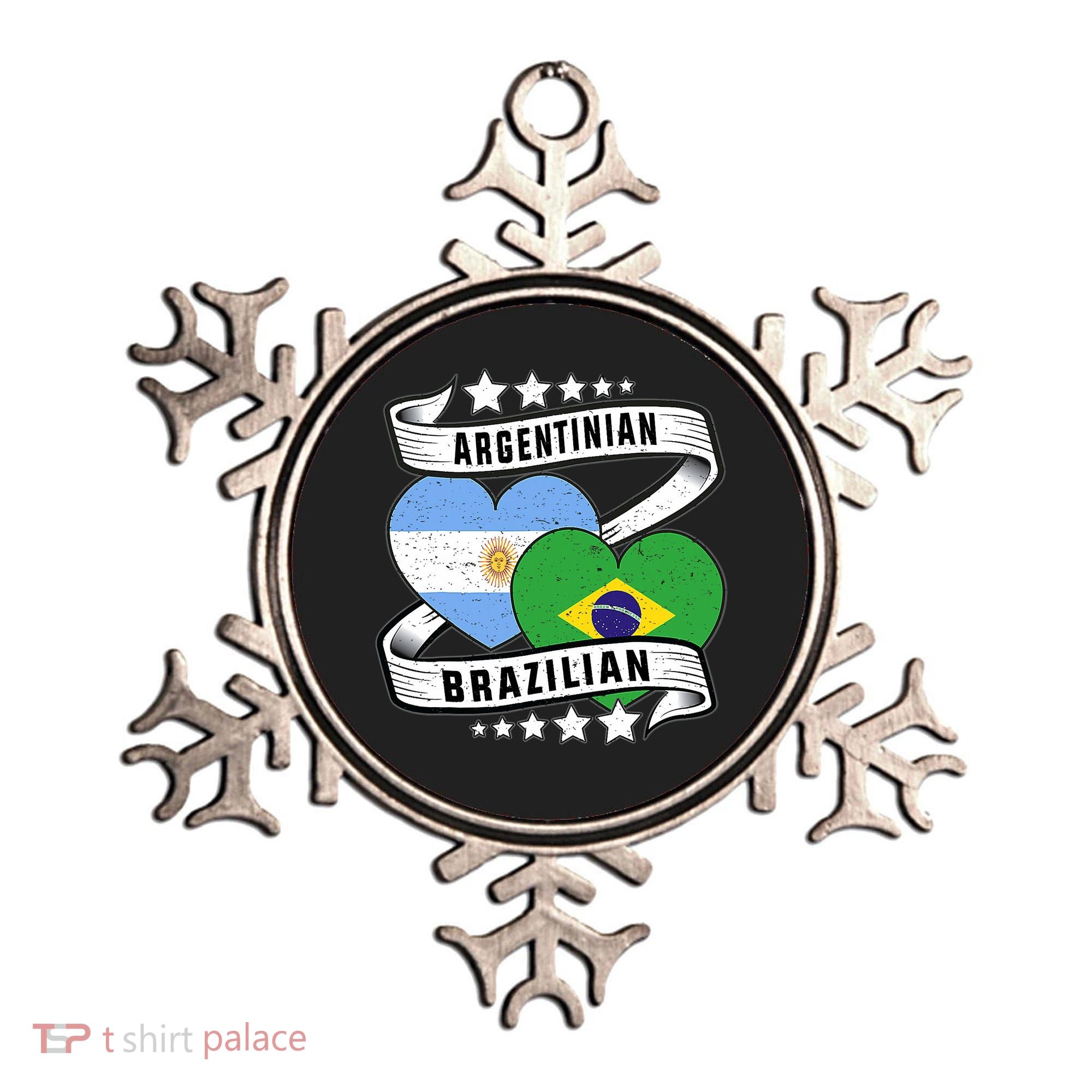 Half Argentinian Half Brazilian Argentina And Brazil Ornament