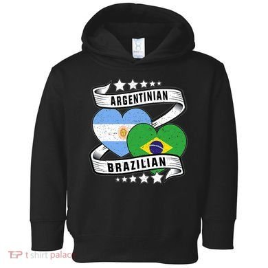 Half Argentinian Half Brazilian Argentina And Brazil Toddler Hoodie