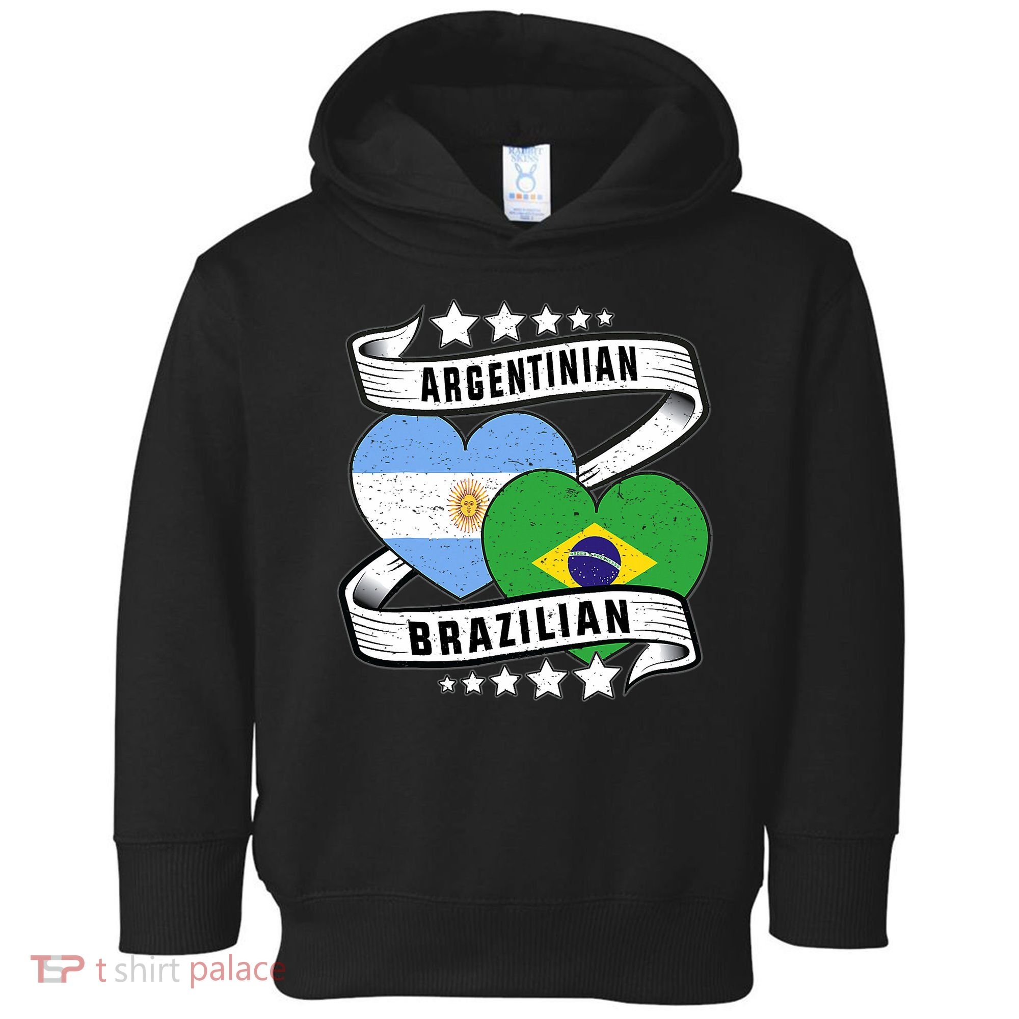 Half Argentinian Half Brazilian Argentina And Brazil Toddler Hoodie