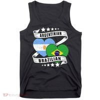 Half Argentinian Half Brazilian Argentina And Brazil Tank Top thumb 0